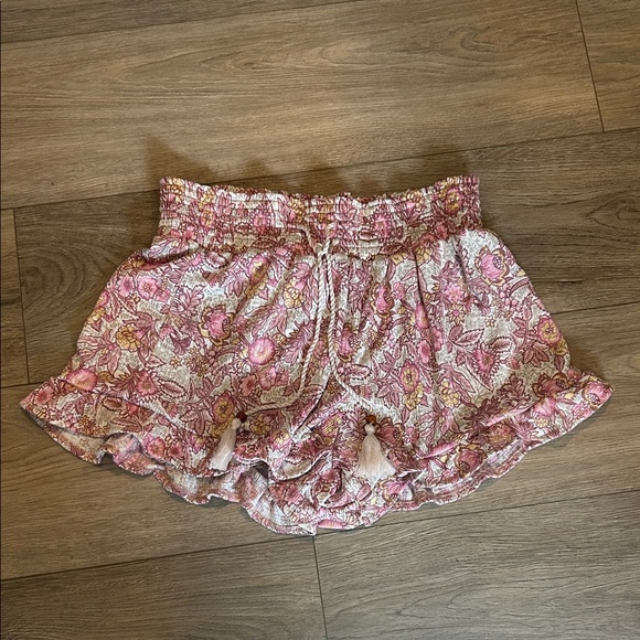 No Boundaries Pants - No Boundaries Pink Floral High Waist Shorts Size L